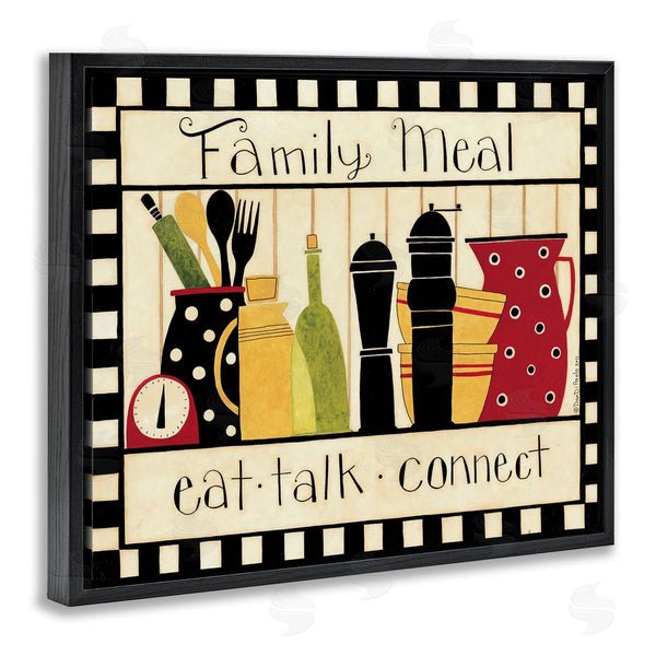 Stupell Industries Dan DiPaolo | Family Meal Vintage Kitchen Utensils Wall Art