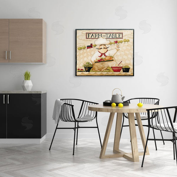 Stupell Industries Dan DiPaolo | Farm To Table Vintage Chef Meal Wall Art