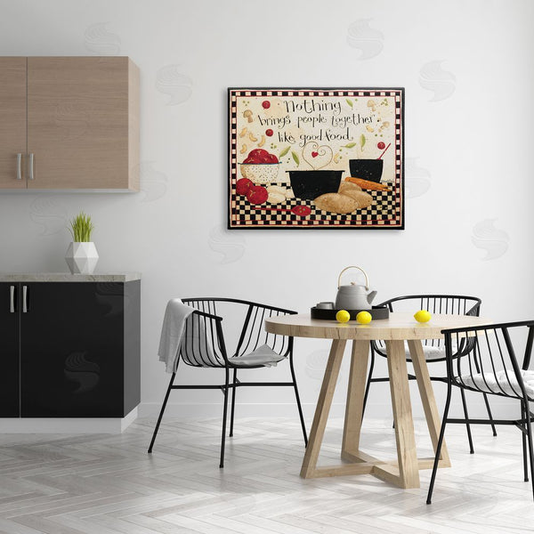 Stupell Industries Dan DiPaolo | Good Food Brings People Together Phrase Wall Art