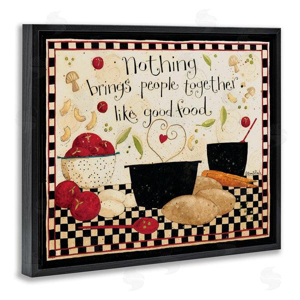 Stupell Industries Dan DiPaolo | Good Food Brings People Together Phrase Wall Art