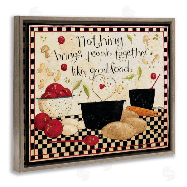 Stupell Industries Dan DiPaolo | Good Food Brings People Together Phrase Wall Art