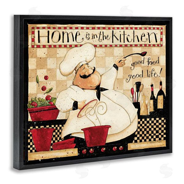 Stupell Industries Dan DiPaolo | Home Is The Kitchen Vintage Chef