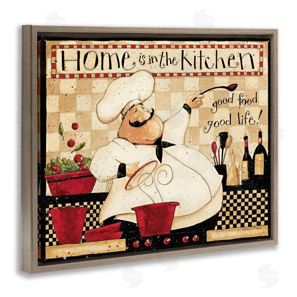 Stupell Industries Dan DiPaolo | Home Is The Kitchen Vintage Chef