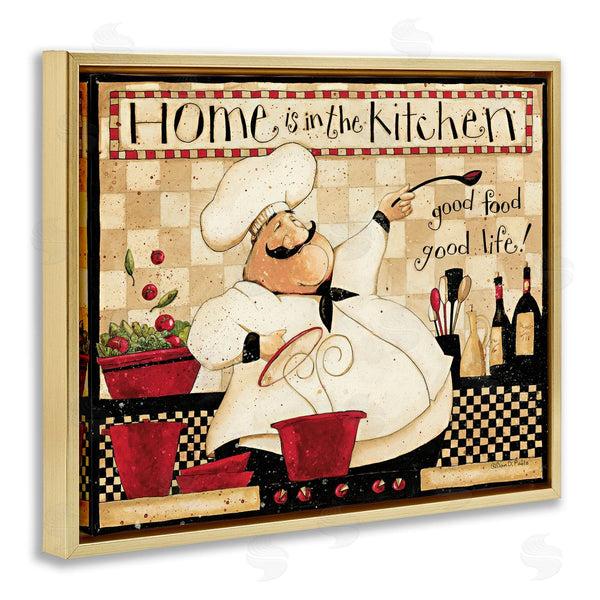 Stupell Industries Dan DiPaolo | Home Is The Kitchen Vintage Chef