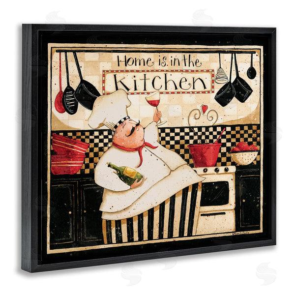Stupell Industries Dan DiPaolo | Home's In Kitchen Happy Chef Wall Art