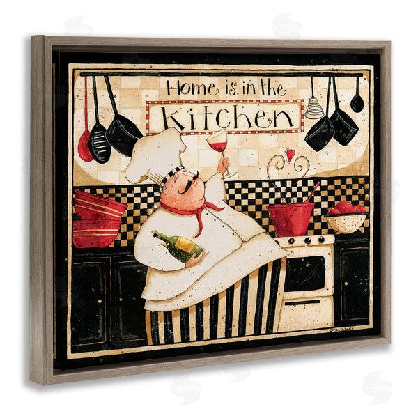 Stupell Industries Dan DiPaolo | Home's In Kitchen Happy Chef Wall Art