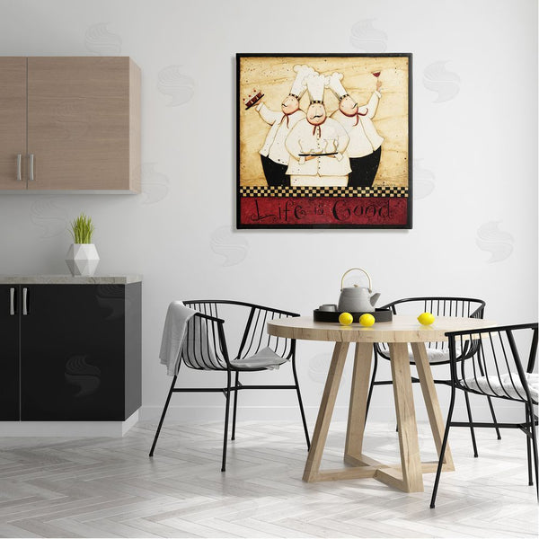 Stupell Industries Dan DiPaolo | Life Is Good Vintage Chefs Wall Art