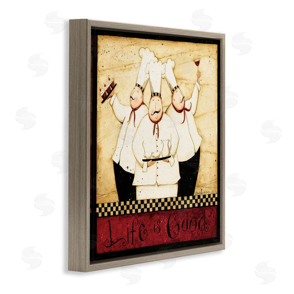Stupell Industries Dan DiPaolo | Life Is Good Vintage Chefs Wall Art