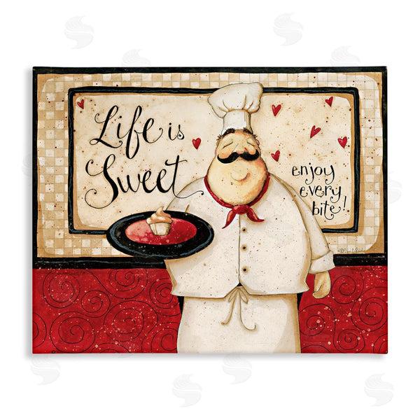 stupell industries Dan DiPaolo | Life Is Sweet Enjoy Every Bite Phrase Wall Art