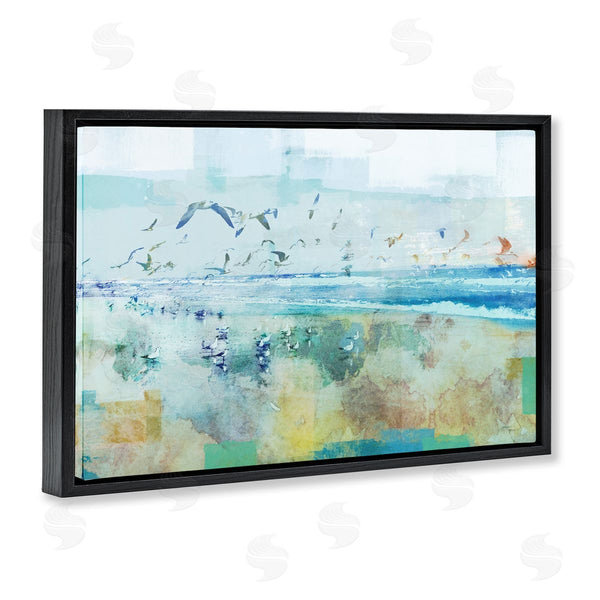 Stupell Industries Dan Meneely | Abstract Birds Over Beach