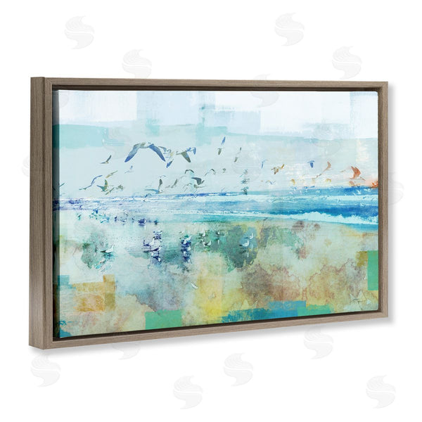 Stupell Industries Dan Meneely | Abstract Birds Over Beach
