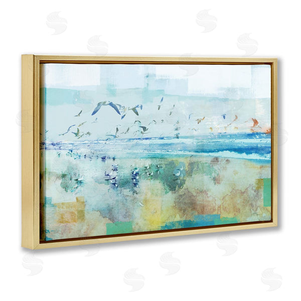 Stupell Industries Dan Meneely | Abstract Birds Over Beach