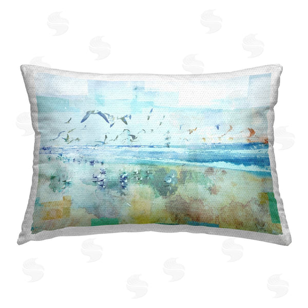 Stupell Industries Dan Meneely | Abstract Birds Over Beach