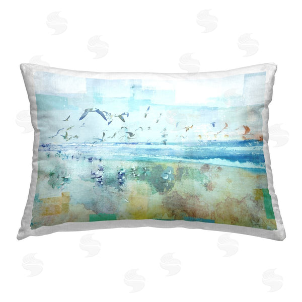 stupell industries Dan Meneely | Abstract Birds Over Beach