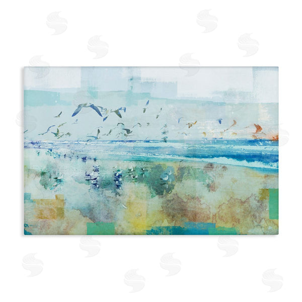 stupell industries Dan Meneely | Abstract Birds Over Beach