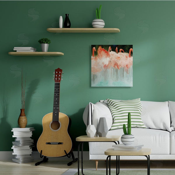 Stupell Industries Dan Meneely | Abstract Flamingo Group Contemporary Pink Birds Wall Art