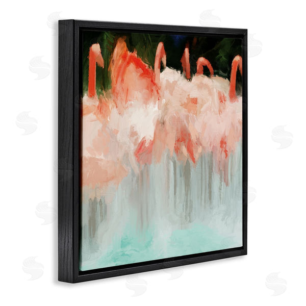 Stupell Industries Dan Meneely | Abstract Flamingo Group Contemporary Pink Birds Wall Art