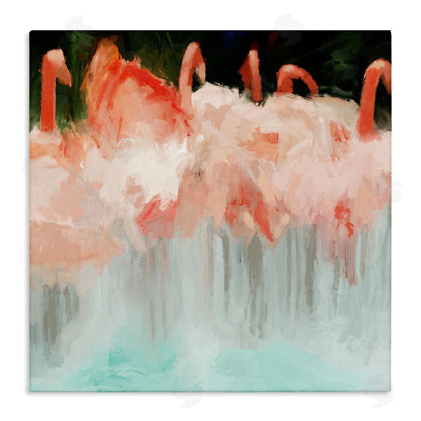 stupell industries Dan Meneely | Abstract Flamingo Group Contemporary Pink Birds Wall Art