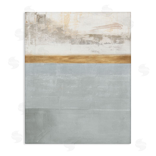 stupell industries Dan Meneely | Abstract Landscape Layered Blocks Grey Brown Off-White Wall Art