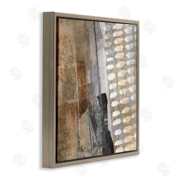 Stupell Industries Dan Meneely | Abstract Pathway Industrial Shape Composition Rust Tone Wall Art