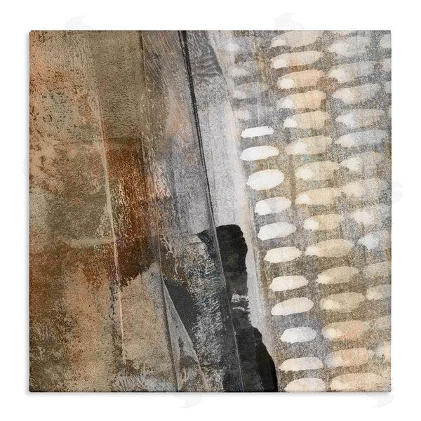 stupell industries Dan Meneely | Abstract Pathway Industrial Shape Composition Rust Tone Wall Art