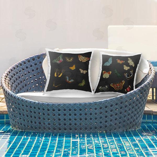 Stupell Industries Dan Meneely | Assorted Butterflies On Black Throw Pillow