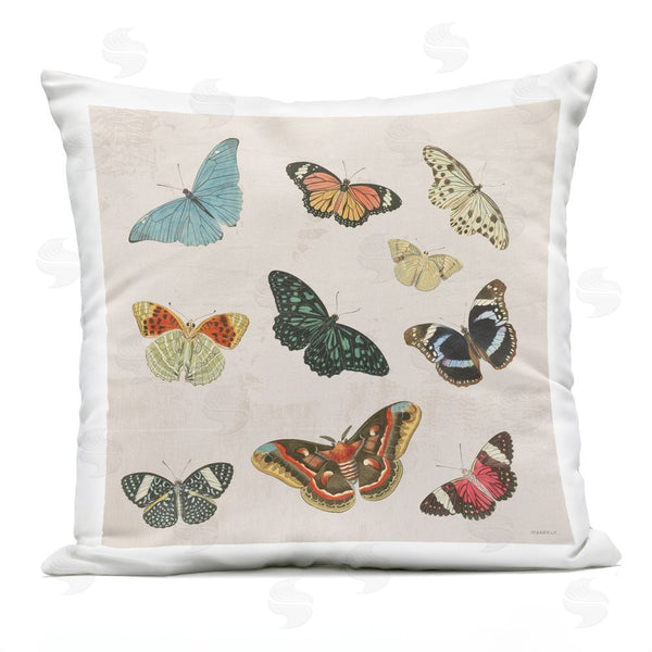 Stupell Industries Dan Meneely | Assorted Butterflies On Neutral Throw Pillow