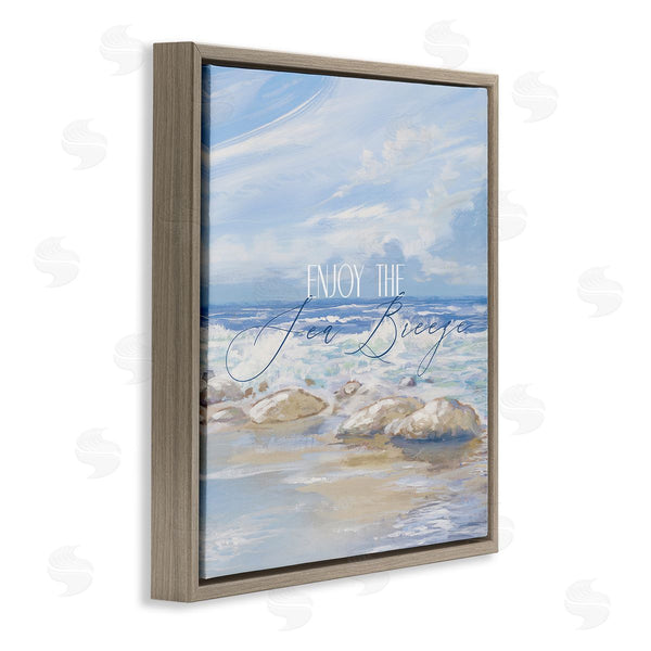 Stupell Industries Dan Meneely | Enjoy The Sea Breeze Scenery Wall Art