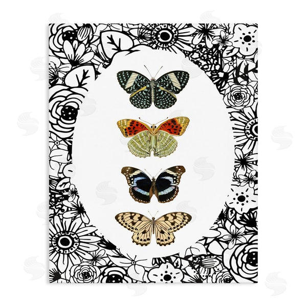 stupell industries Dan Meneely | Floral Butterfly Lineup Wall Art