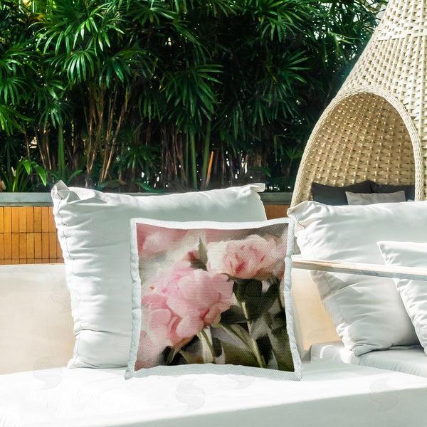 Stupell Industries Dan Meneely | Pink Blooming Buds Printed Throw Pillow