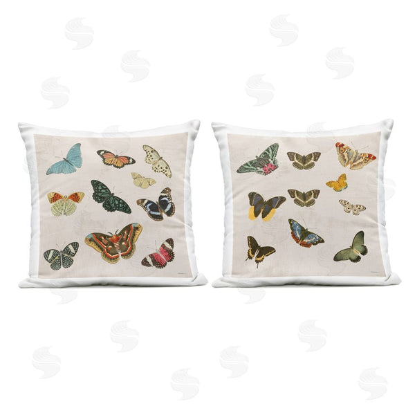 Stupell Industries Dan Meneely | Vintage Assorted Butterflies Throw Pillow