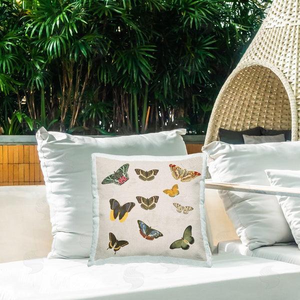 Stupell Industries Dan Meneely | Vintage Butterflies In Multiples Throw Pillow