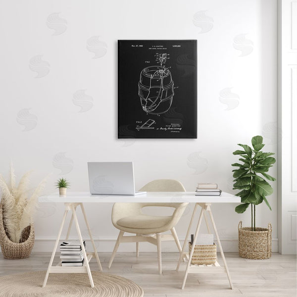 Stupell Industries Dan Sproul | Beer Barrel Tapping Device Vintage Inventor's Patent Diagram Wall Art