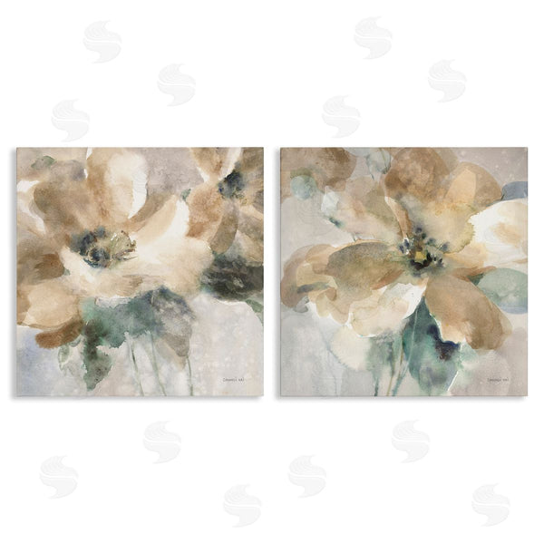 stupell industries Danhui Nai | Abstract Beige Flowers Wall Art