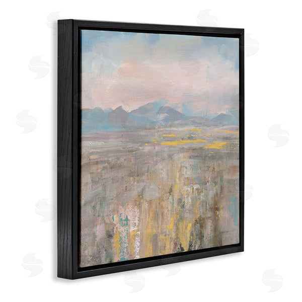 Stupell Industries Danhui Nai | Abstract Mountain Landscape Soft Blue Brown Pink Wall Art