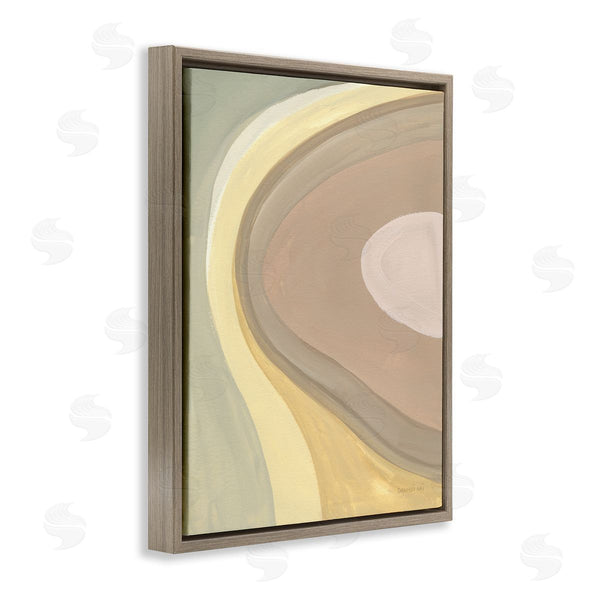 Stupell Industries Danhui Nai | Abstract Organic Curves Neutral Brown Yellow