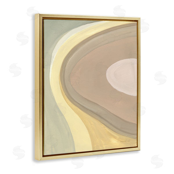 Stupell Industries Danhui Nai | Abstract Organic Curves Neutral Brown Yellow