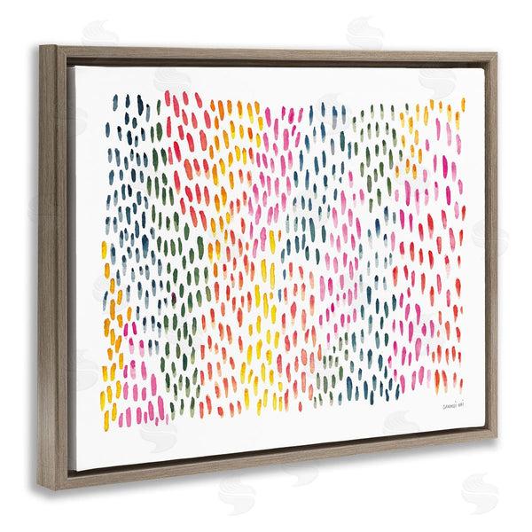 Stupell Industries Danhui Nai | Abstract Splotch Marks Pink Yellow Green Pattern Wall Art