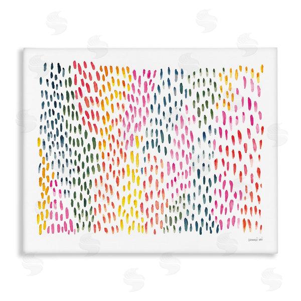 stupell industries Danhui Nai | Abstract Splotch Marks Pink Yellow Green Pattern Wall Art