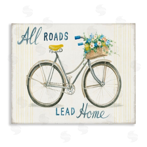 stupell industries Danhui Nai | All Roads Lead Home Bicycle