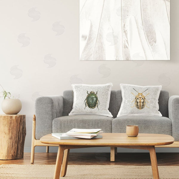 Stupell Industries Danhui Nai | Beetle Insect Portrait Printed Throw Pillow Set