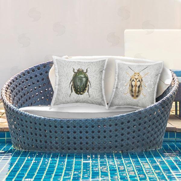 Stupell Industries Danhui Nai | Beetle Insect Portrait Printed Throw Pillow Set
