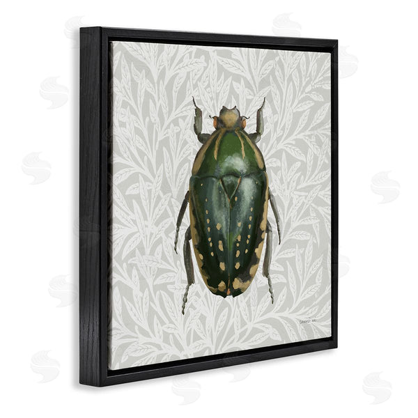 Stupell Industries Danhui Nai | Beetle With Botanical Pattern