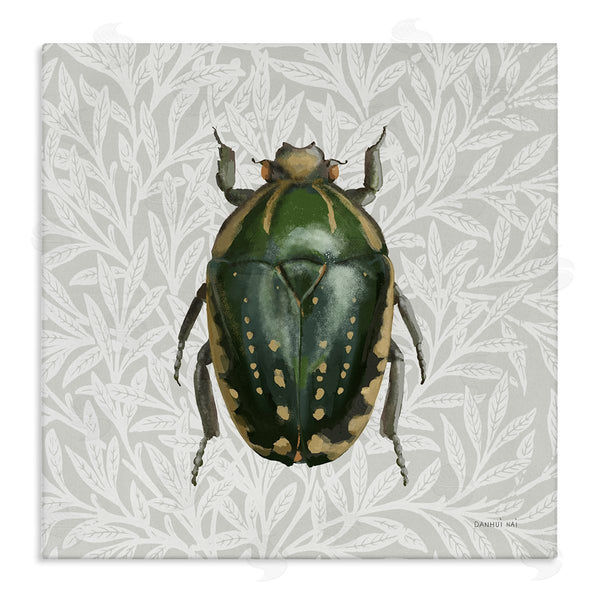 stupell industries Danhui Nai | Beetle with Botanical Pattern