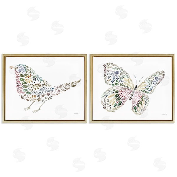 Stupell Industries Danhui Nai | Bird & Butterfly From Nature Wall Art