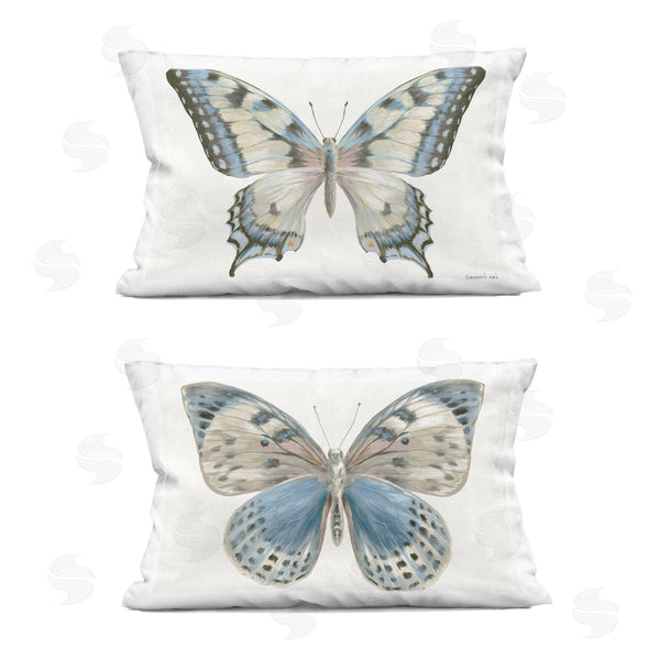 stupell industries Danhui Nai | Blue Accented Butterflies Printed Throw Pillow Set