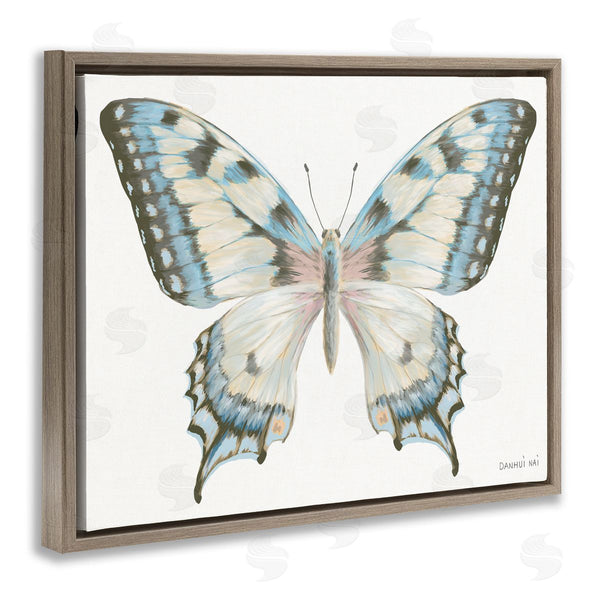 Stupell Industries Danhui Nai | Blue Brown Accent Butterfly Wall Art