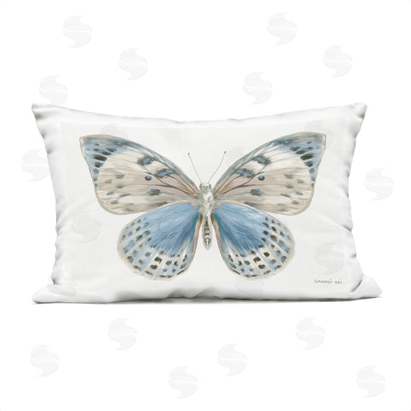 Stupell Industries Danhui Nai | Blue & White Butterfly Printed Throw Pillow