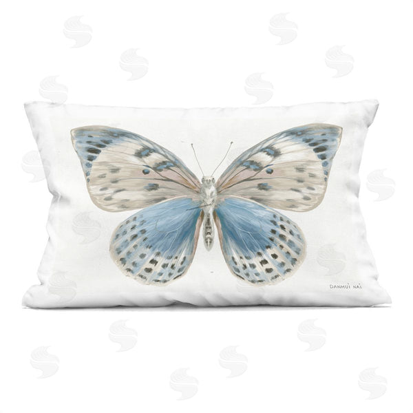 stupell industries Danhui Nai | Blue & White Butterfly Printed Throw Pillow