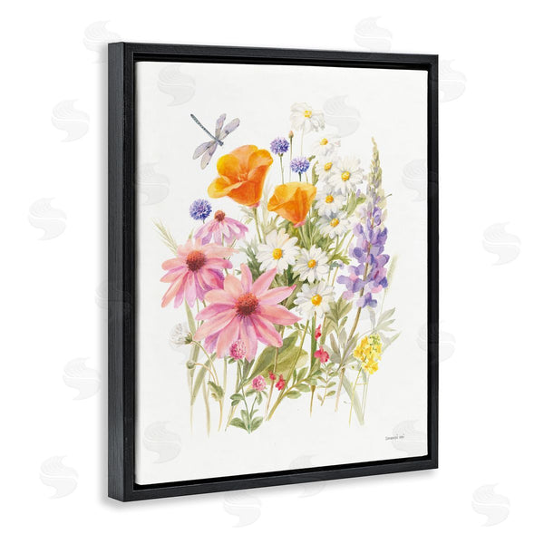 Stupell Industries Danhui Nai | Bright Flowers And Dragonfly